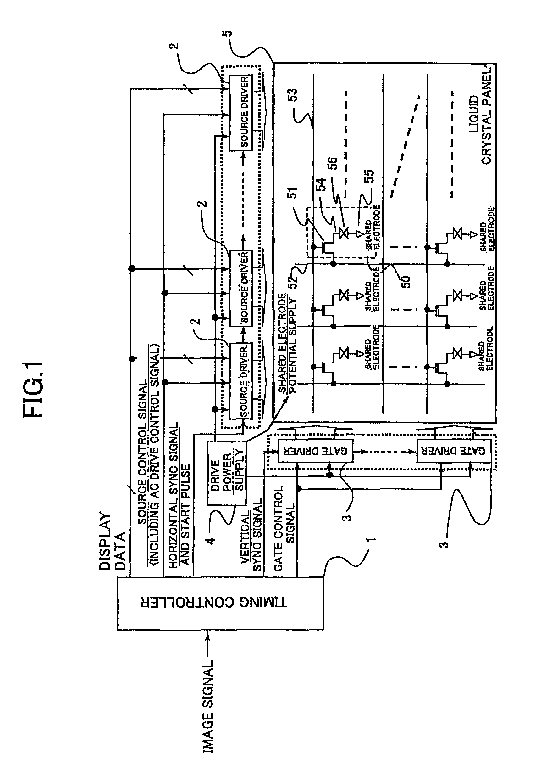 Source driver for display panel and drive control method