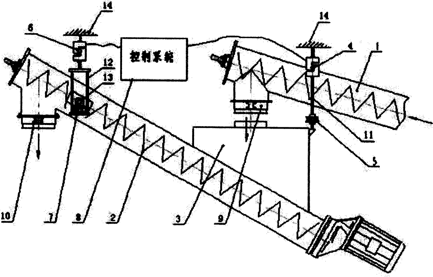 Weighing device for mortar car powder material and its method
