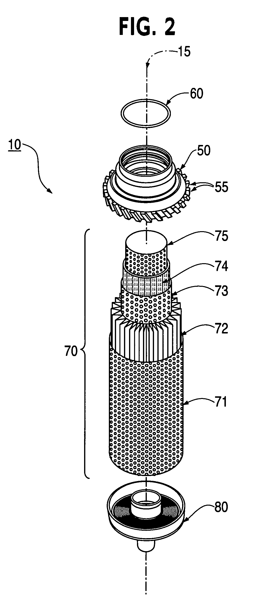 Coalescing type filter apparatus and method