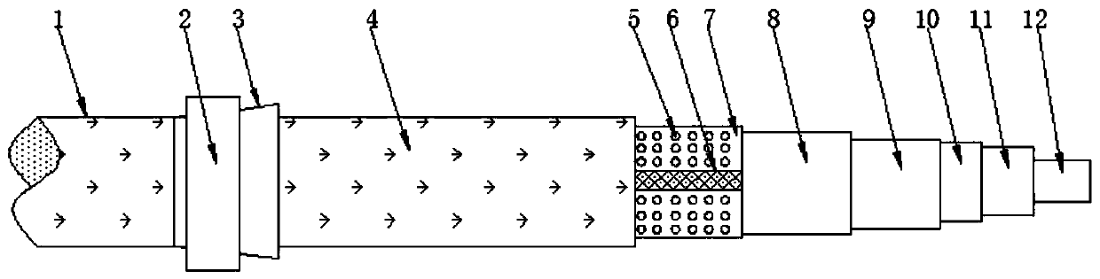 A corrosion-resistant insulated overhead cable