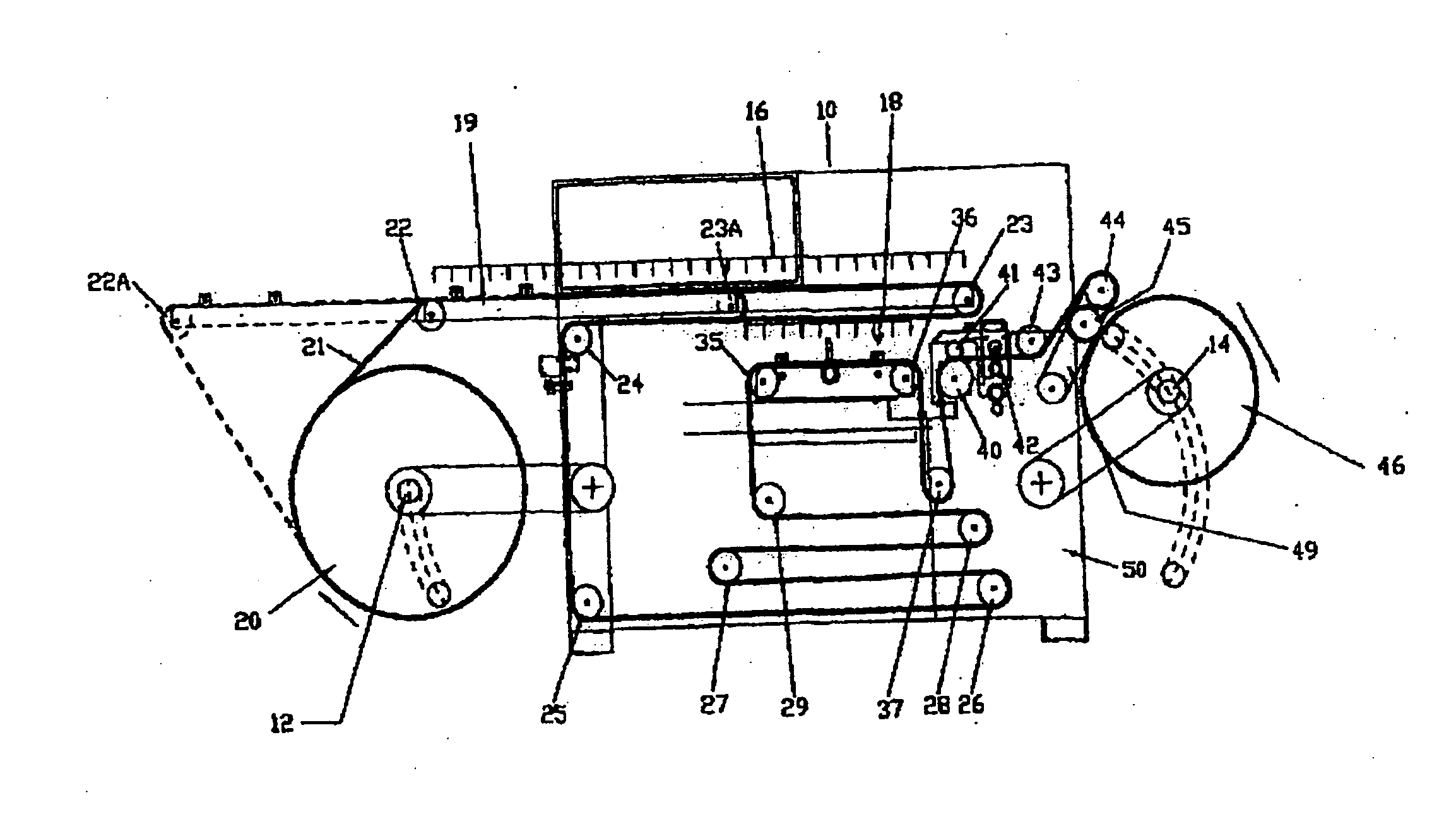 Web inspection and repair machine with retractable inspection zone