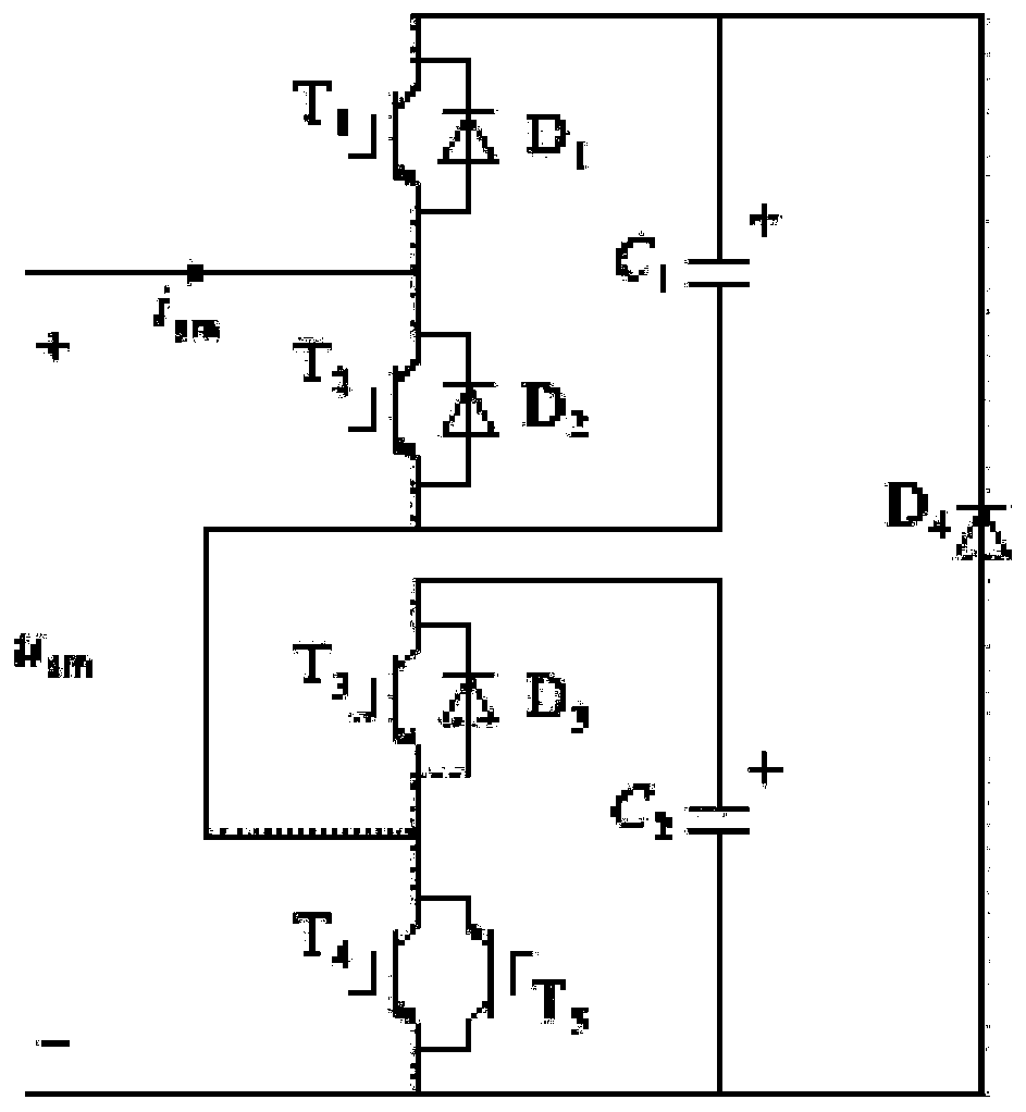 Modular multilevel converter and sub-module for direct current fault blocking