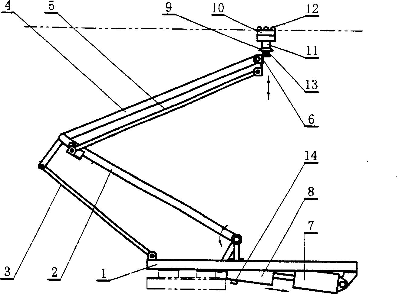 Double-wire powering trolleybus pantograph with damping spring barrel