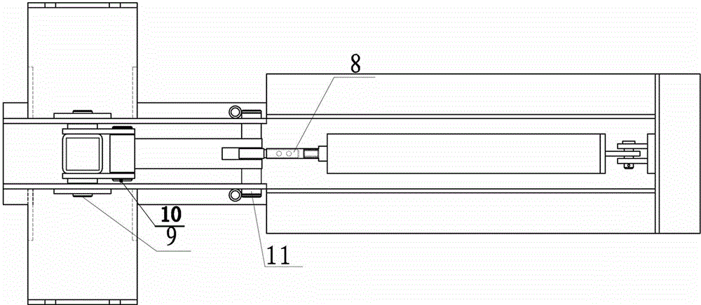 Pneumatic sliding plate type vehicle blocking device