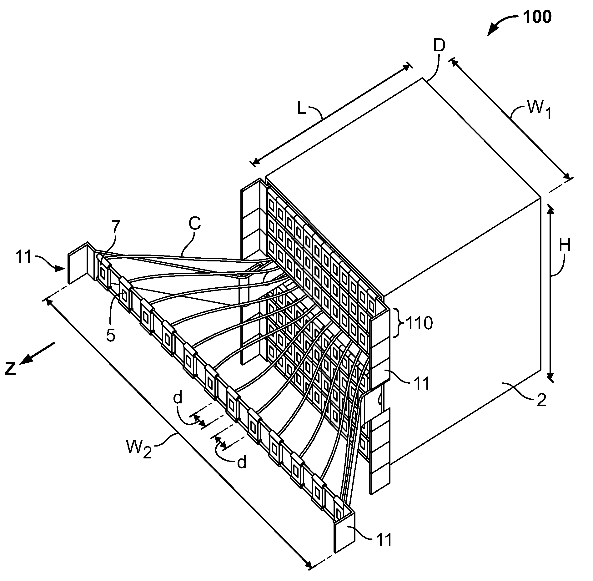 Patch panel pivoting tray cable retention mechanisms