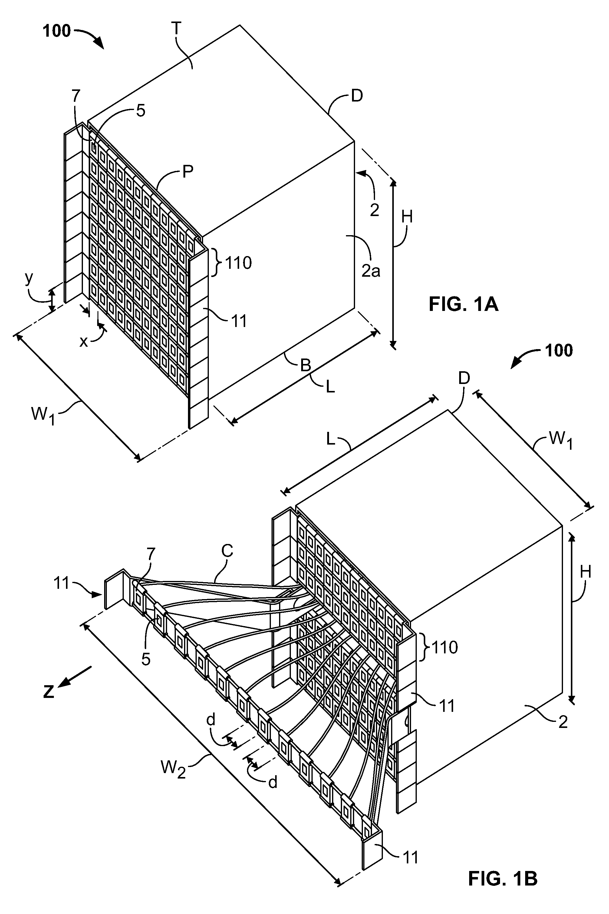 Patch panel pivoting tray cable retention mechanisms