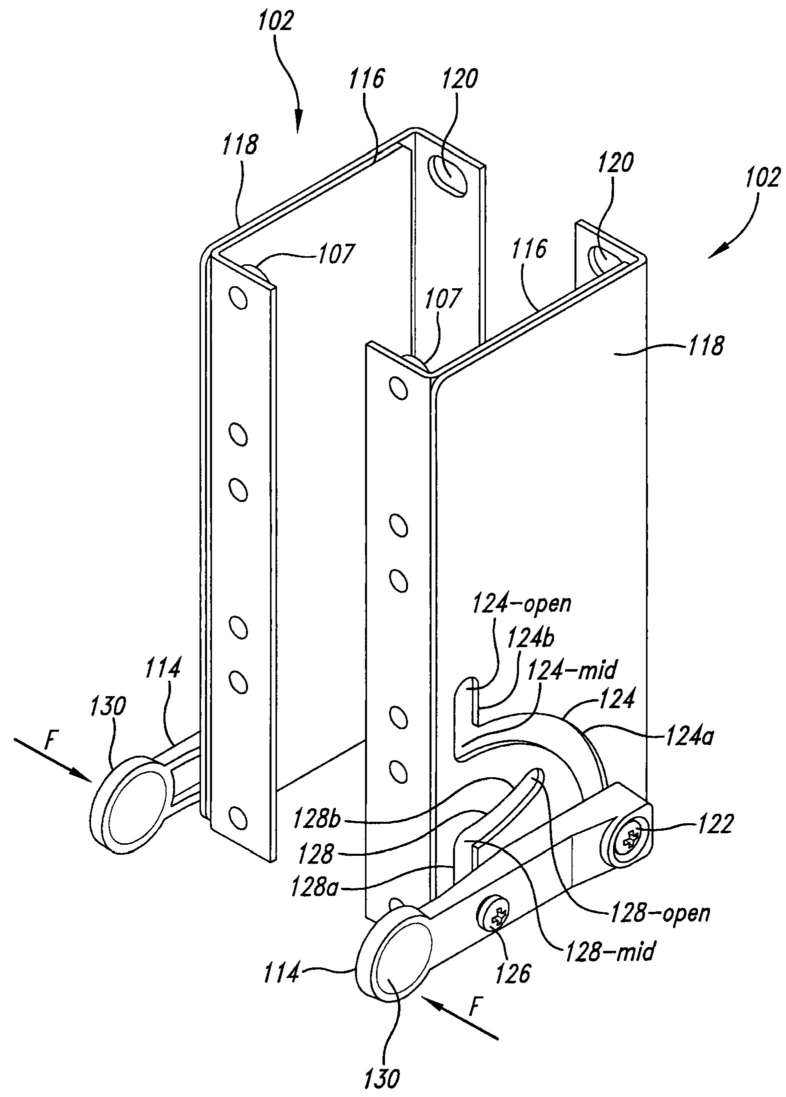 Rack mounted component door system and method