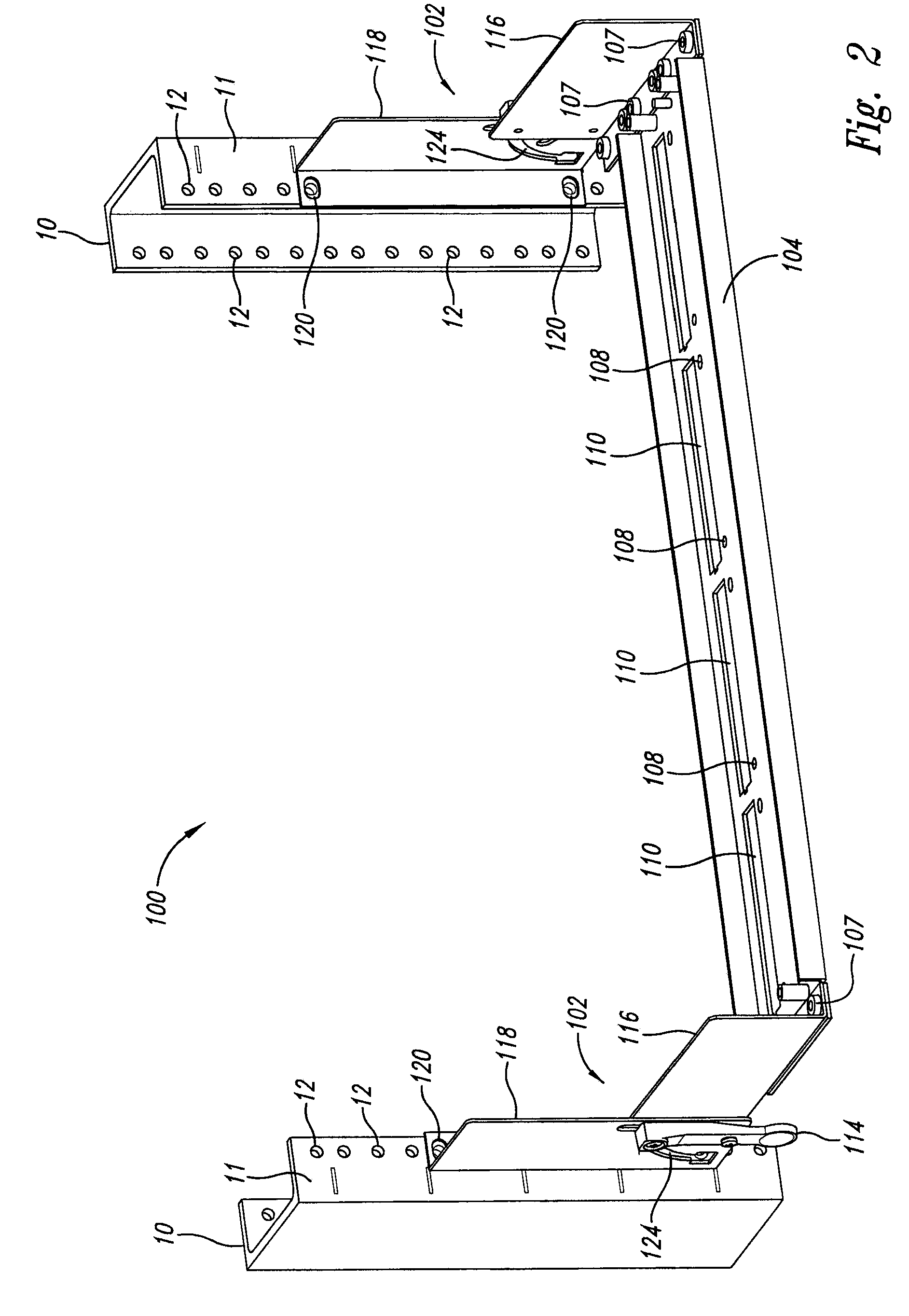 Rack mounted component door system and method
