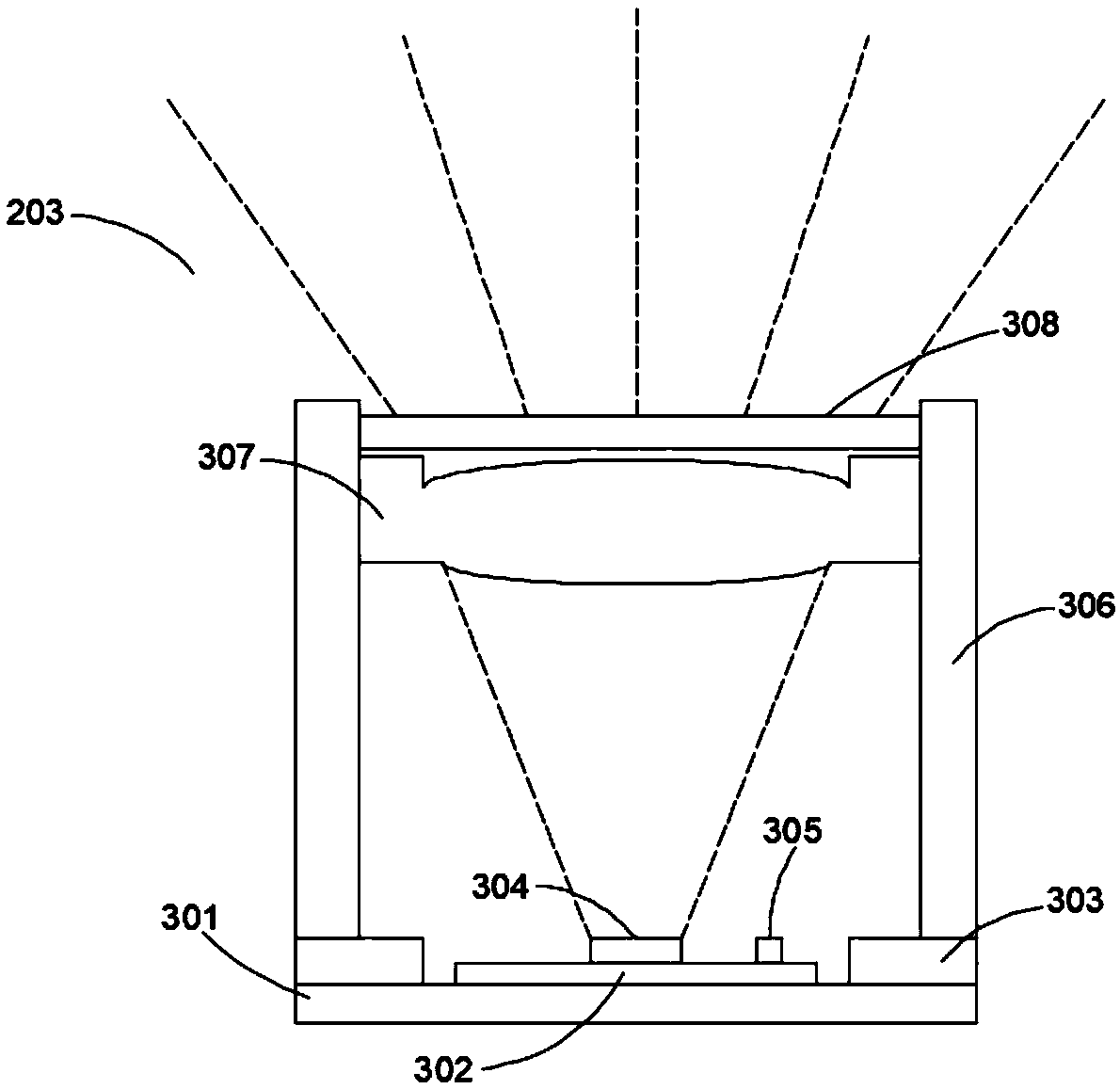 Depth imaging system and temperature error correction method thereof