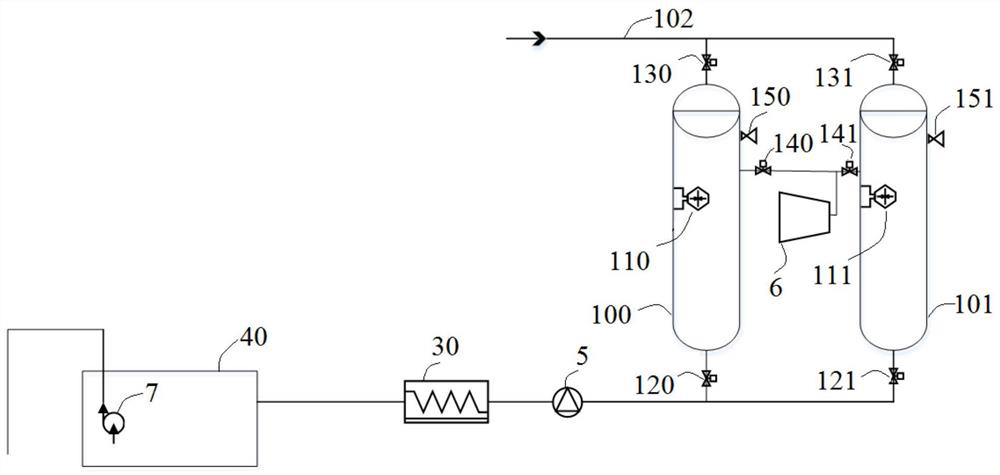 Recovery system for liquefied hydrocarbons