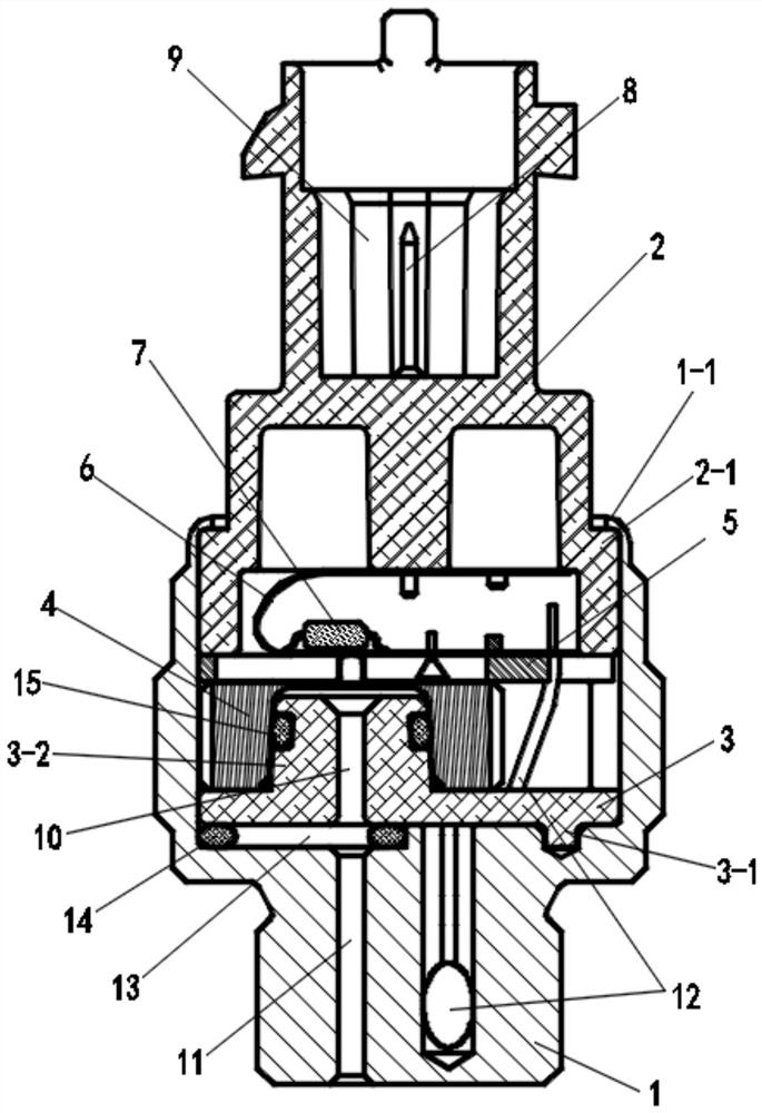 Integrated pressure and temperature sensor combination device