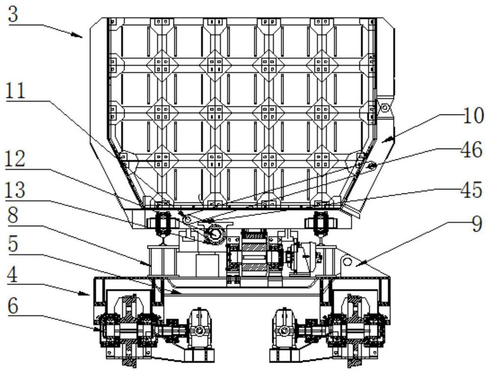 Tank-entering type coke quenching car