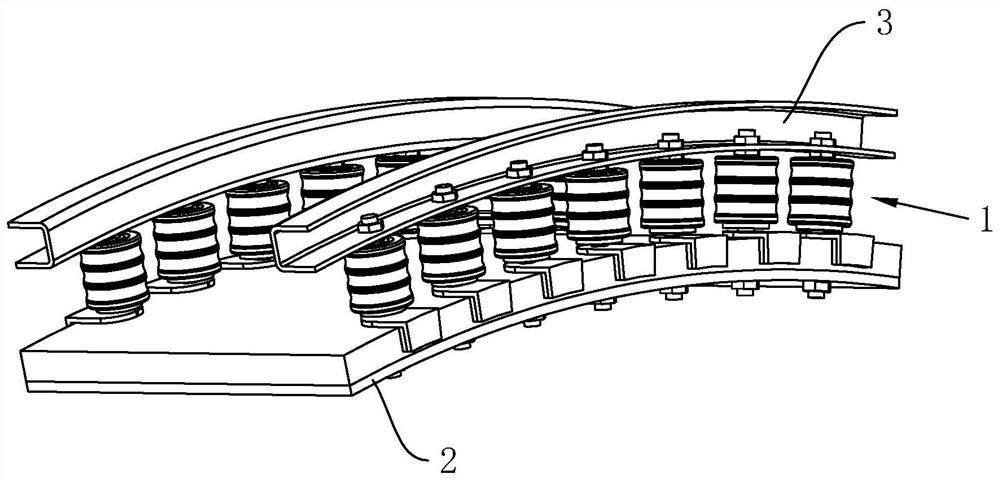 A bridge guardrail structure