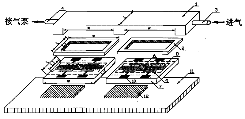 Device for improving response stability of surface acoustic wave gas sensor