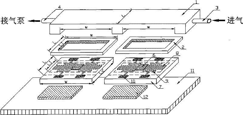 Device for improving response stability of surface acoustic wave gas sensor