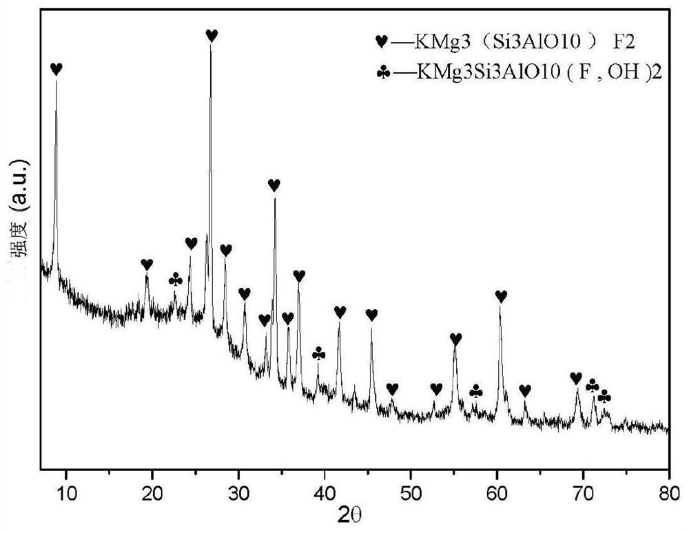 Fluorphlogopite glass ceramics from melting and casting tailings and preparation method thereof