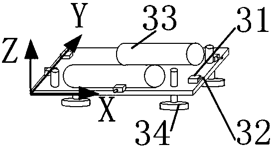 Simulated target satellite for technical verification of in-orbit service