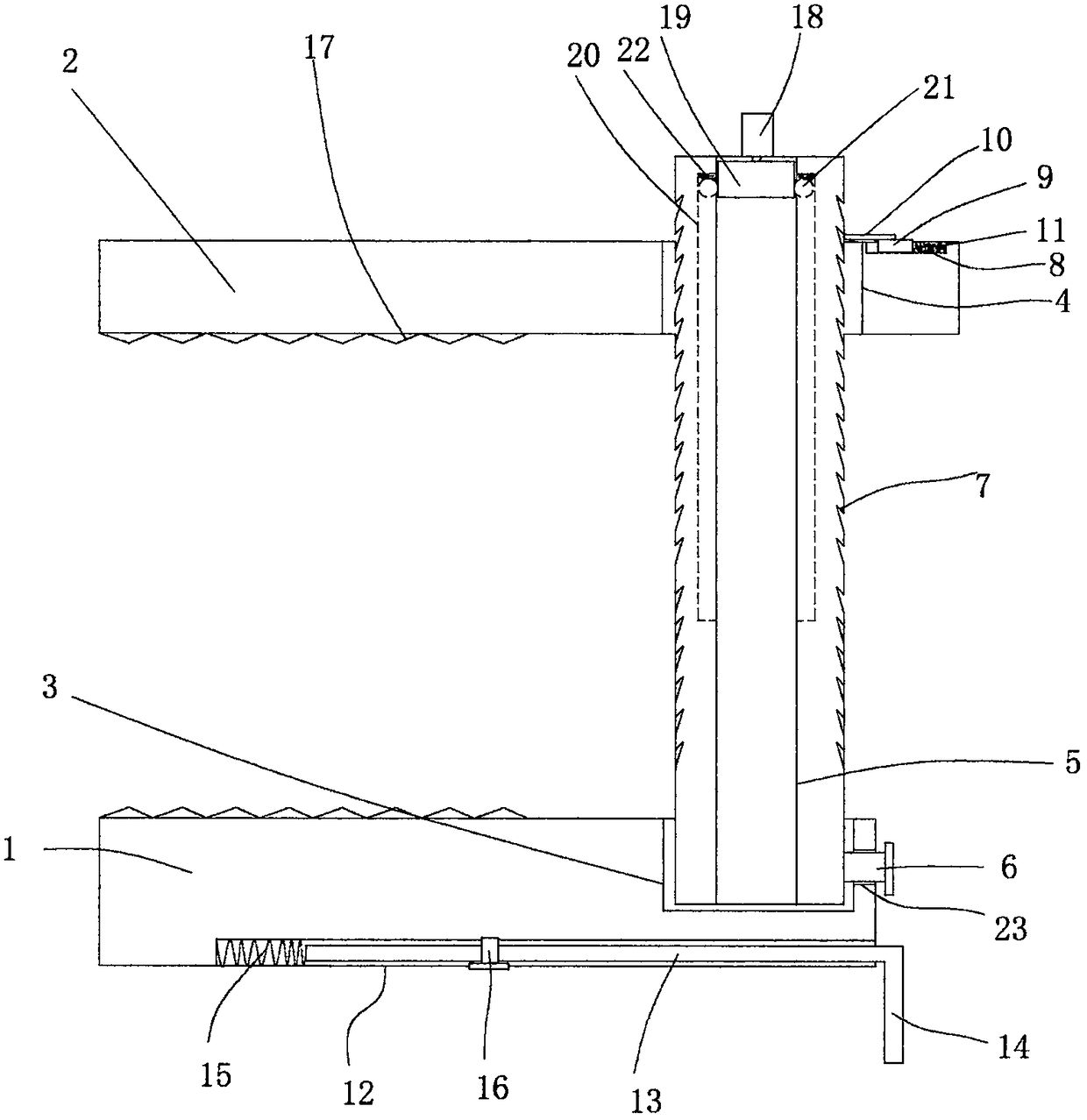 Hot riveting paper transferring device with positioning structure