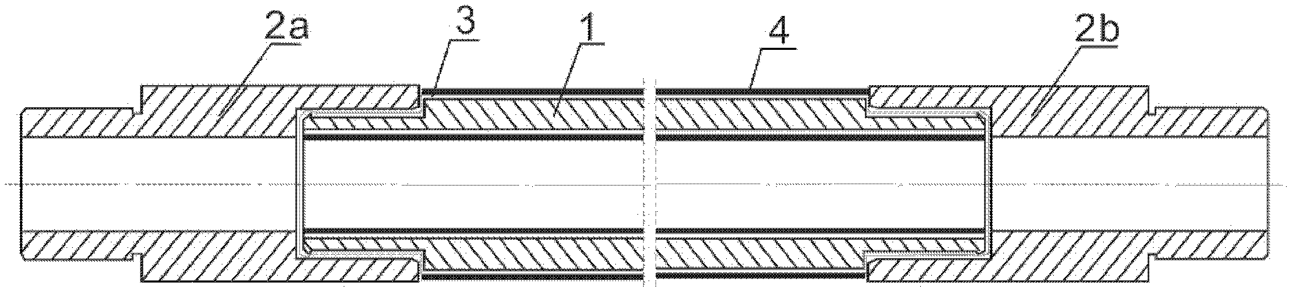 Insulating pup joint used for underground mine drilling and manufacture method thereof