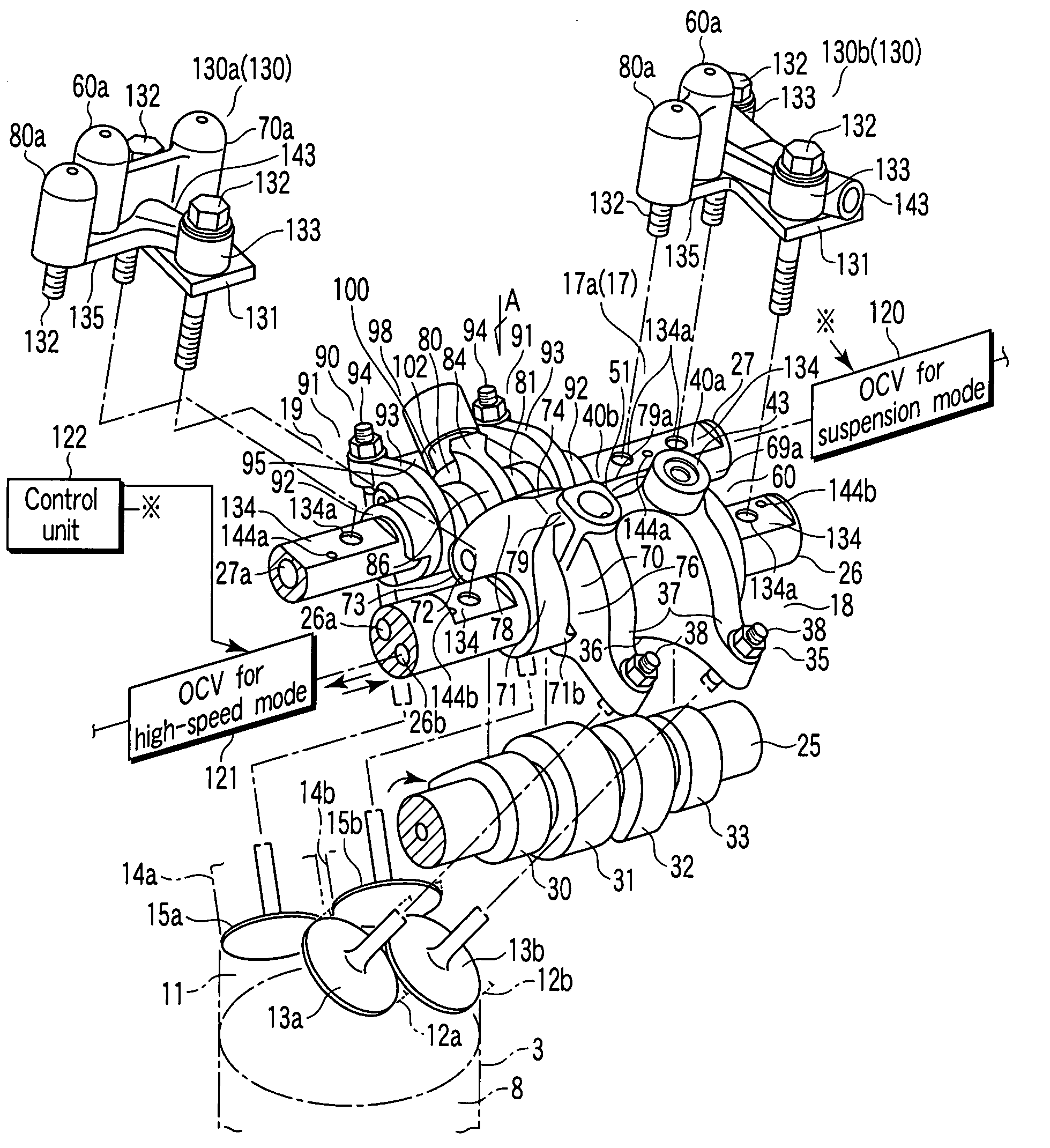 Variable valve device for internal combustion engine