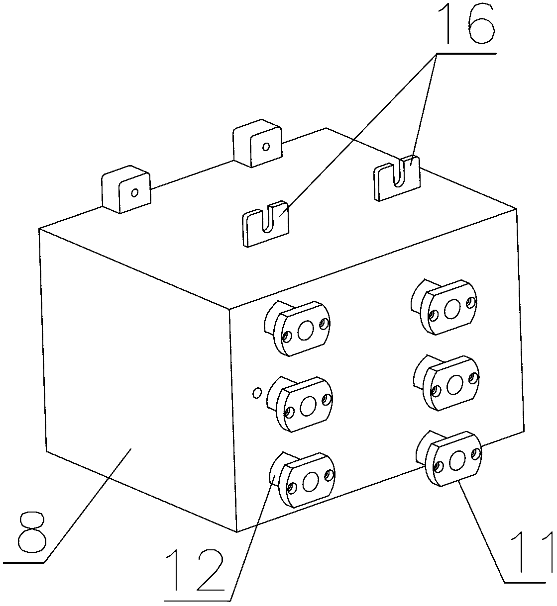 Power and energy storage structure of mine anti-explosion frequency control all-in-one machine