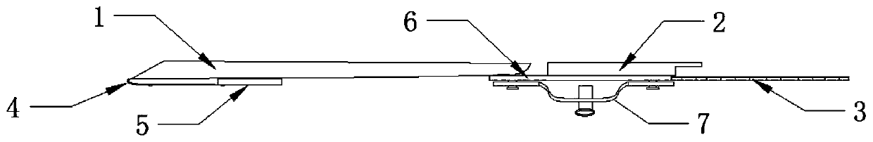 Auxiliary tool for fabric rib bag and sewing method