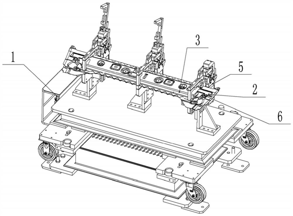 Processing technology and device for front roof panel assembly