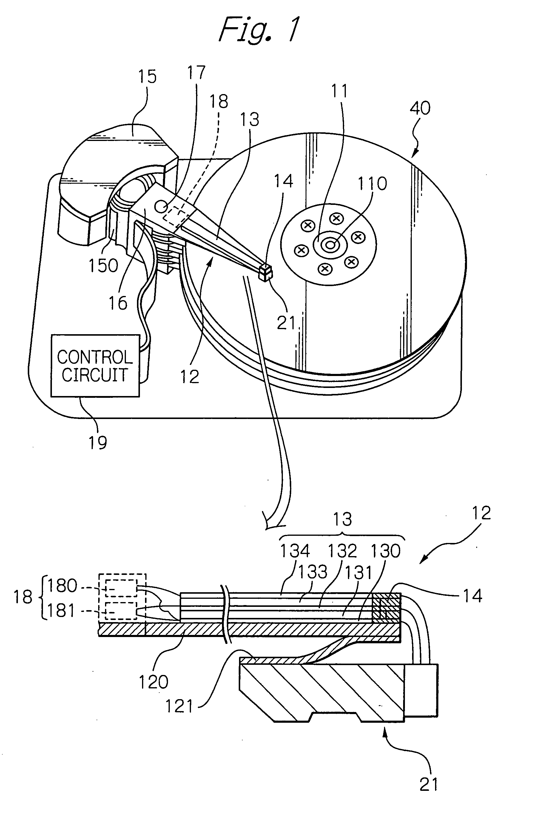 Magnetic recording method using ferromagnetic resonance and thin-film magnetic head for using the method