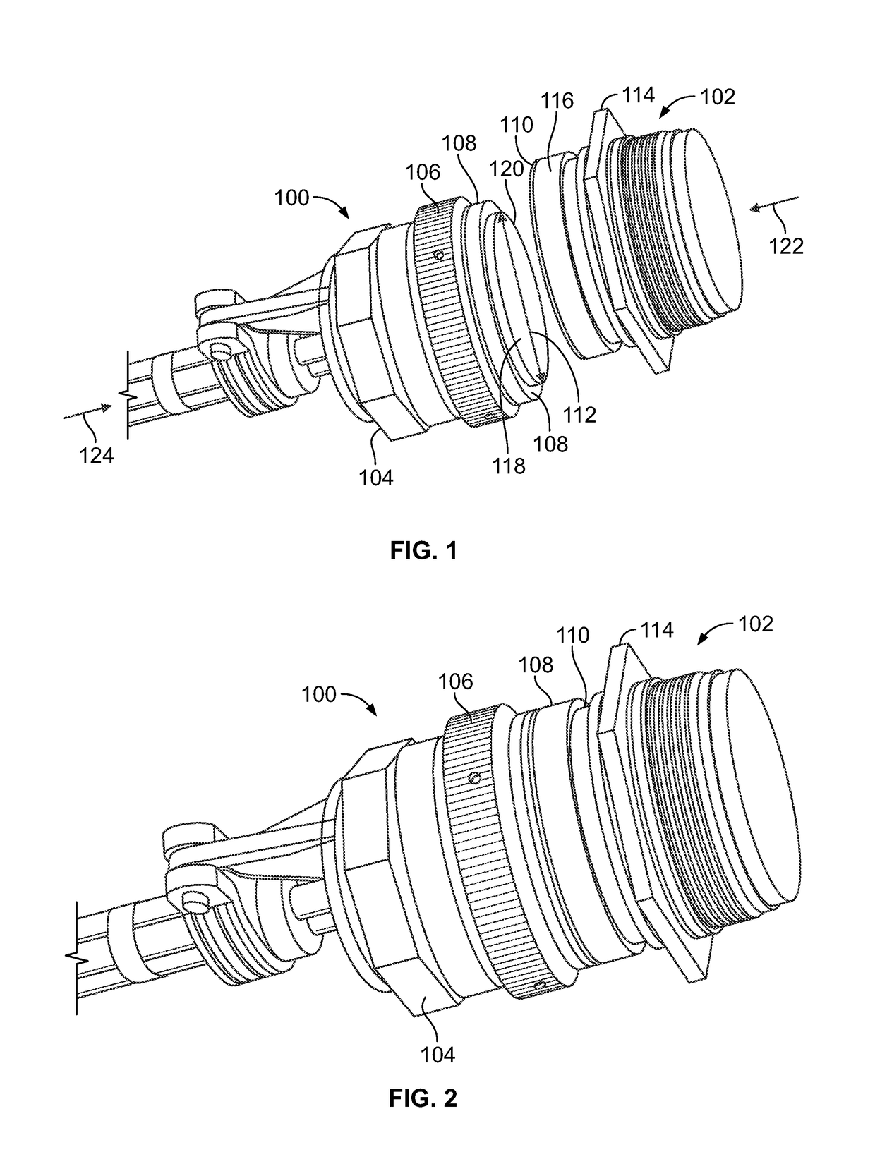 Test connector retaining harness assembly