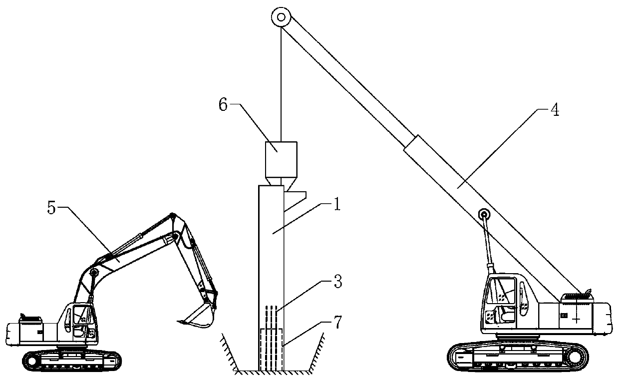 A method for pulling out prestressed pipe piles of a bridge abutment and its supporting equipment
