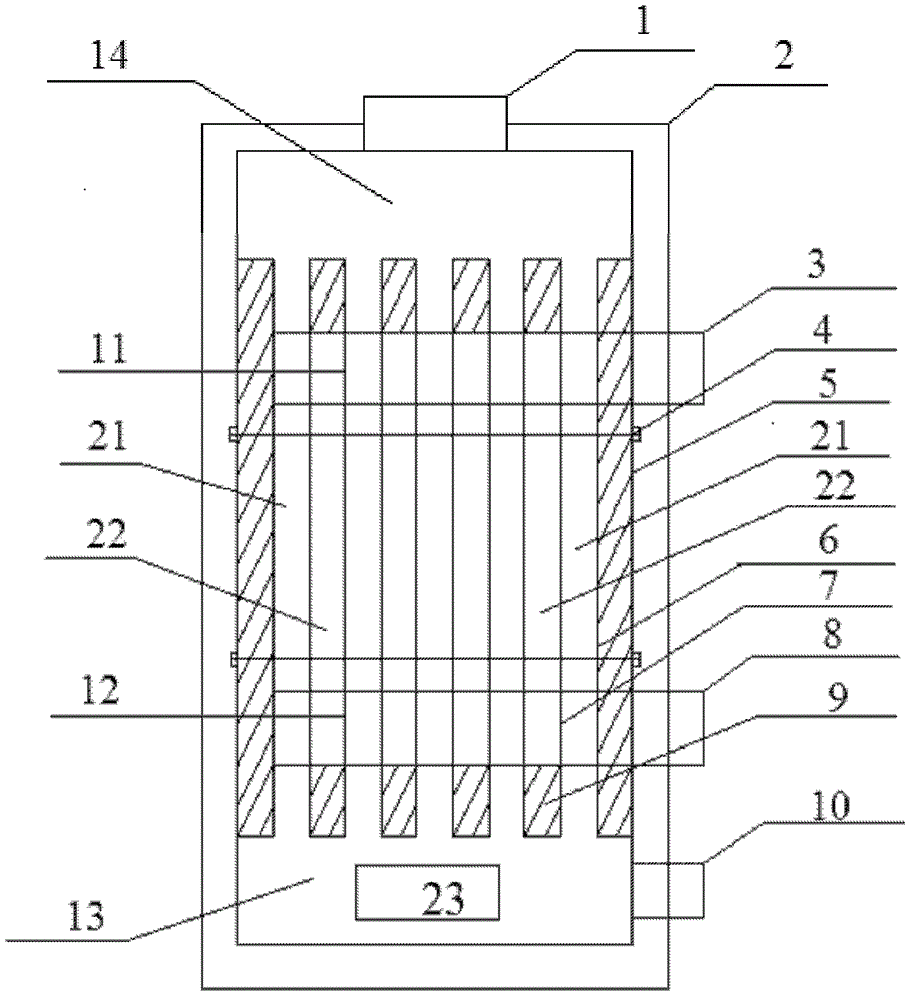 Fan plate type corrugated heat exchanger