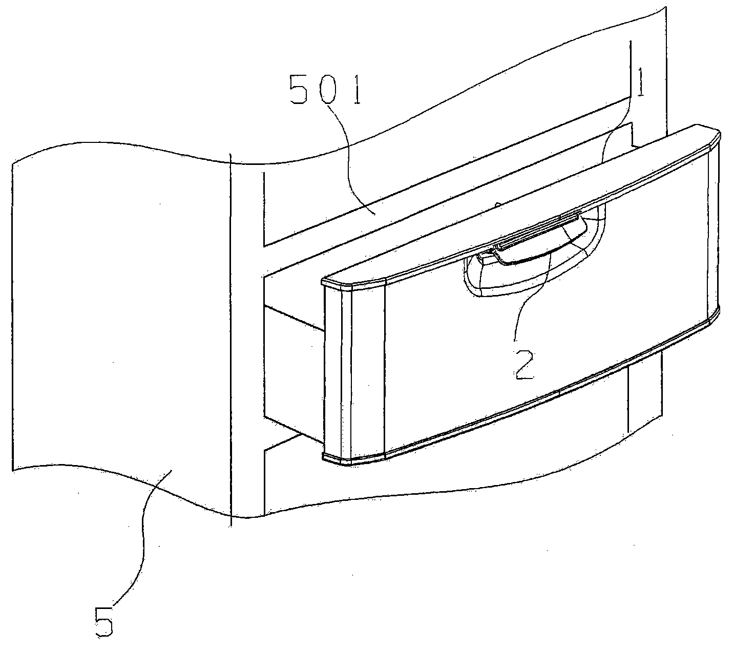 Door body with power-assisted handle, refrigerator with same and manufacturing method of refrigerator