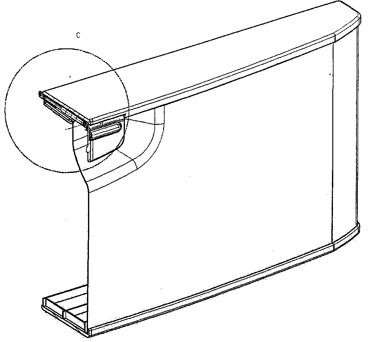 Door body with power-assisted handle, refrigerator with same and manufacturing method of refrigerator