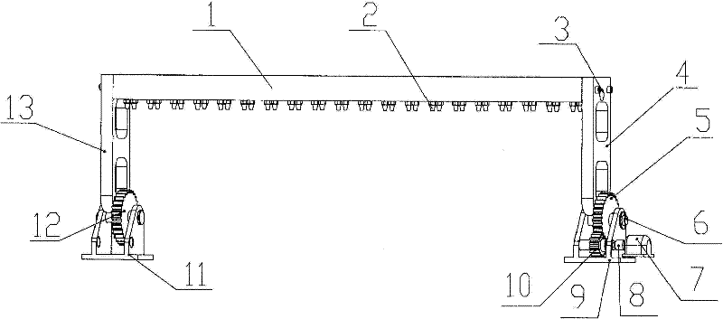 Device for cleaning scanning apparatus for automobile chassis
