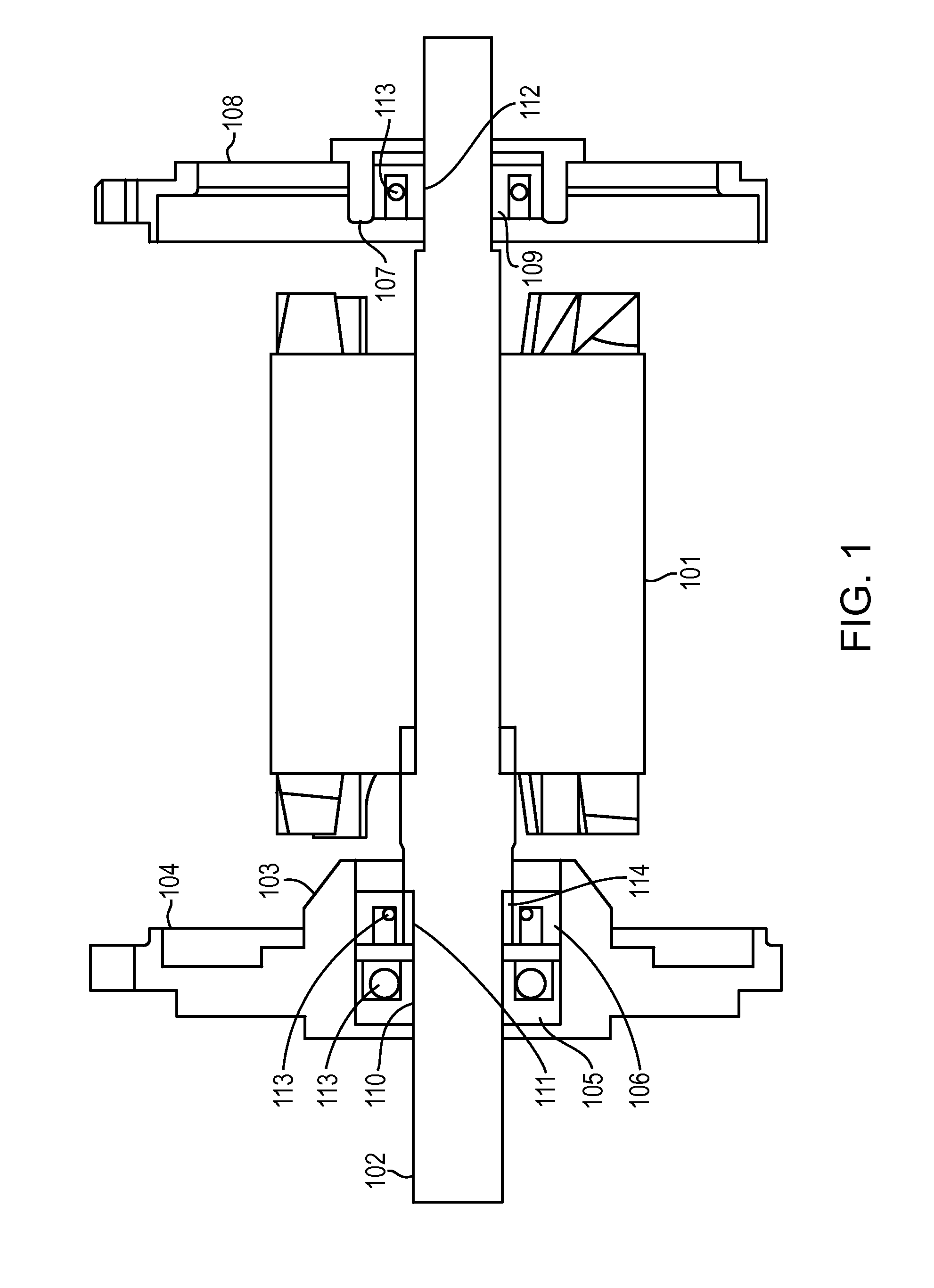 Bearing implementation for a rotating electrical device