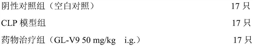 Application of GL-V9 in preparation of medicine for preventing and/or treating sepsis