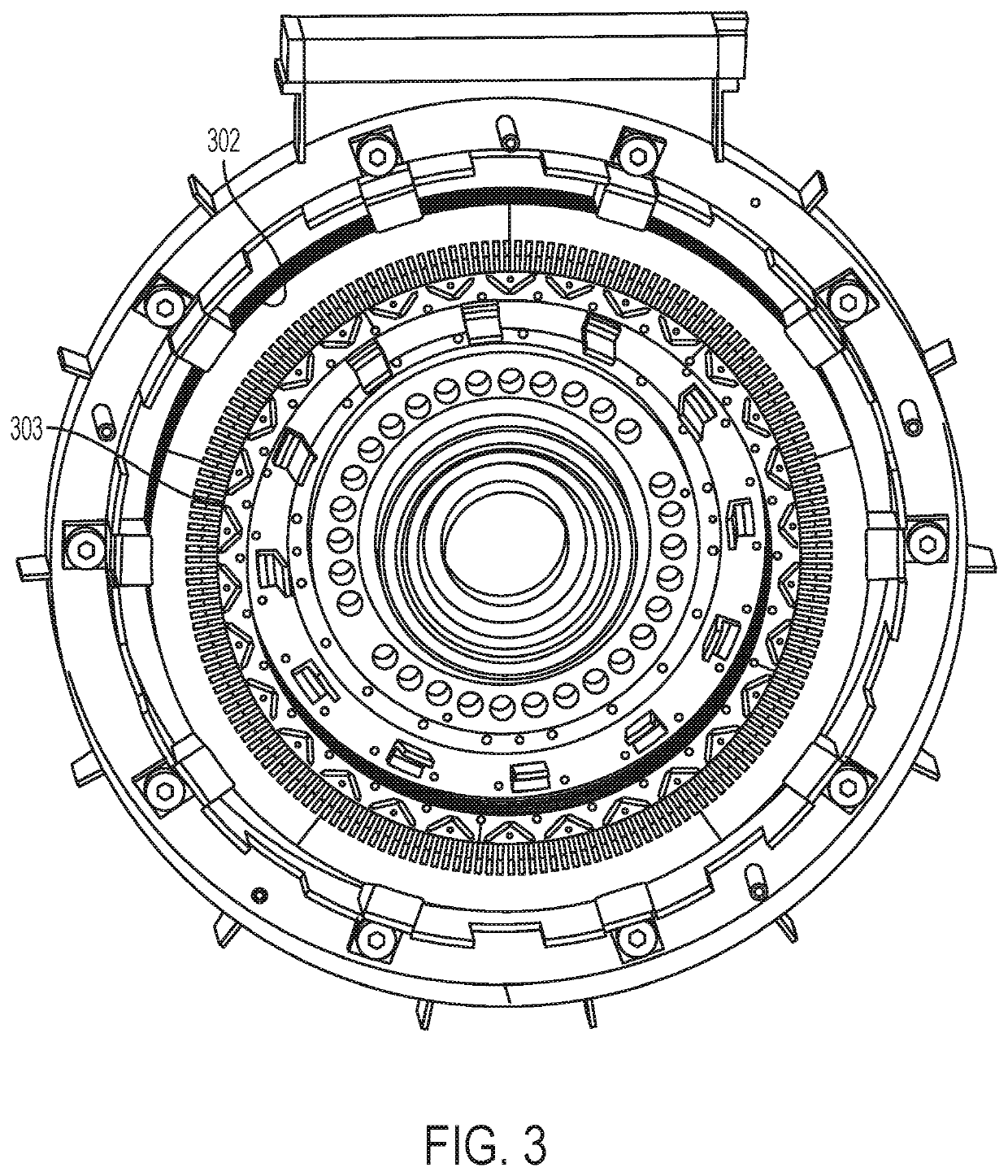 Electrical isolation mounting of electrical machine stator