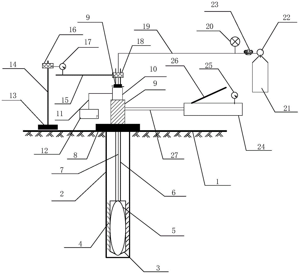 An in-situ soil shear test device and test method