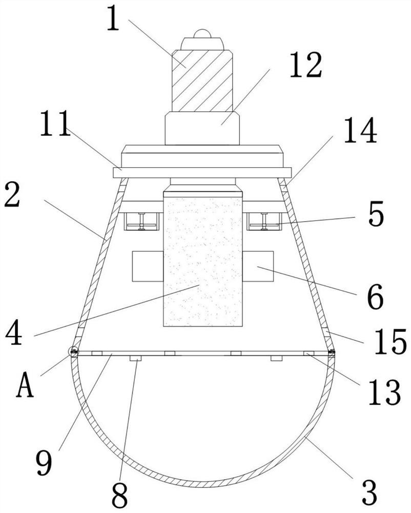 Small bulb with efficient heat dissipation structure