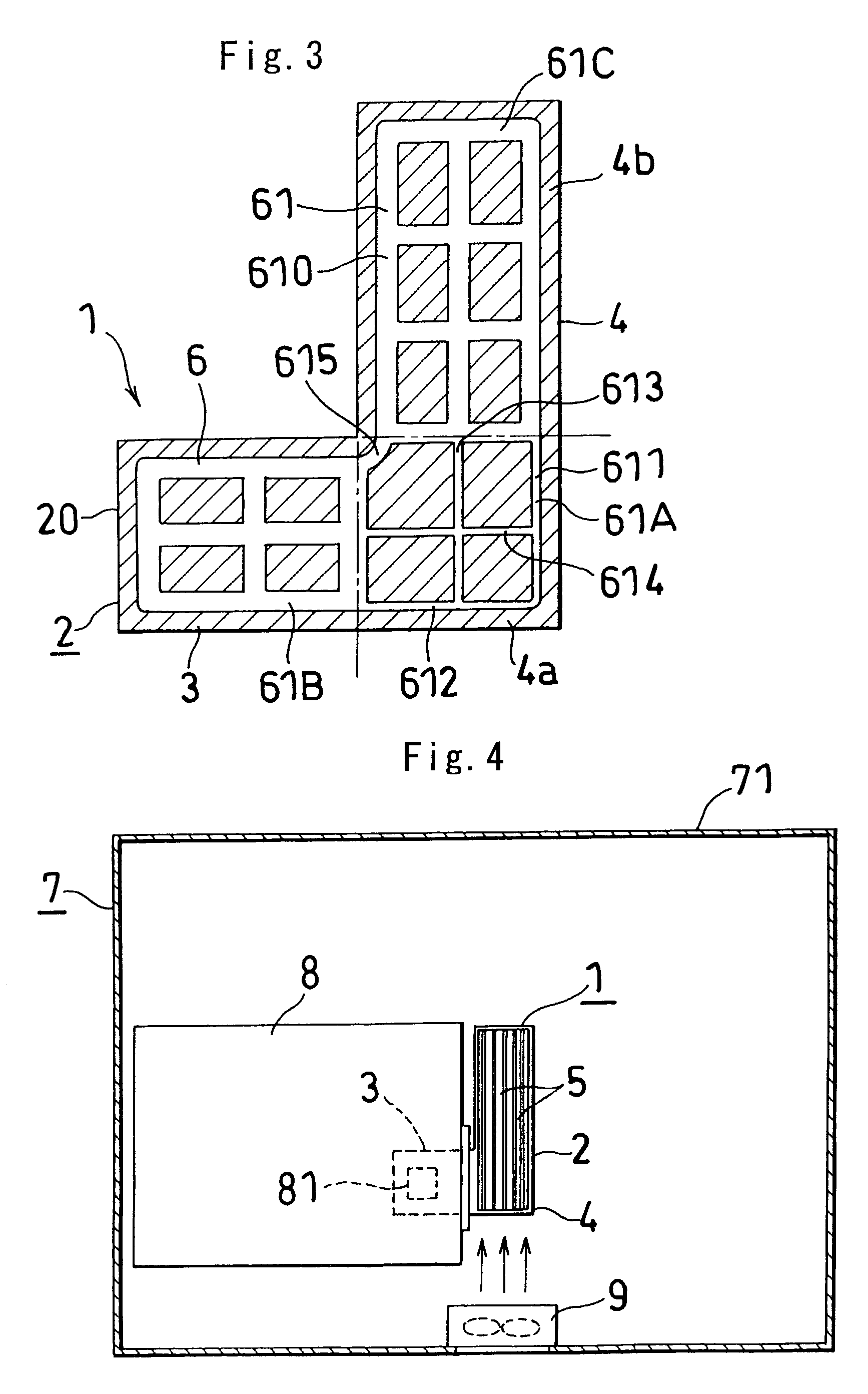 Heat sink, control device having the heat sink and machine tool provided with the device