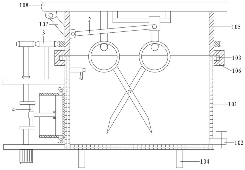 Instrument cleaning device applied to PCR (Polymerase Chain Reaction) laboratories