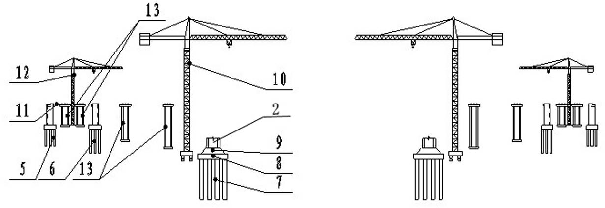 Quick construction method of two-tower five-span steel truss girder cable-stayed bridge