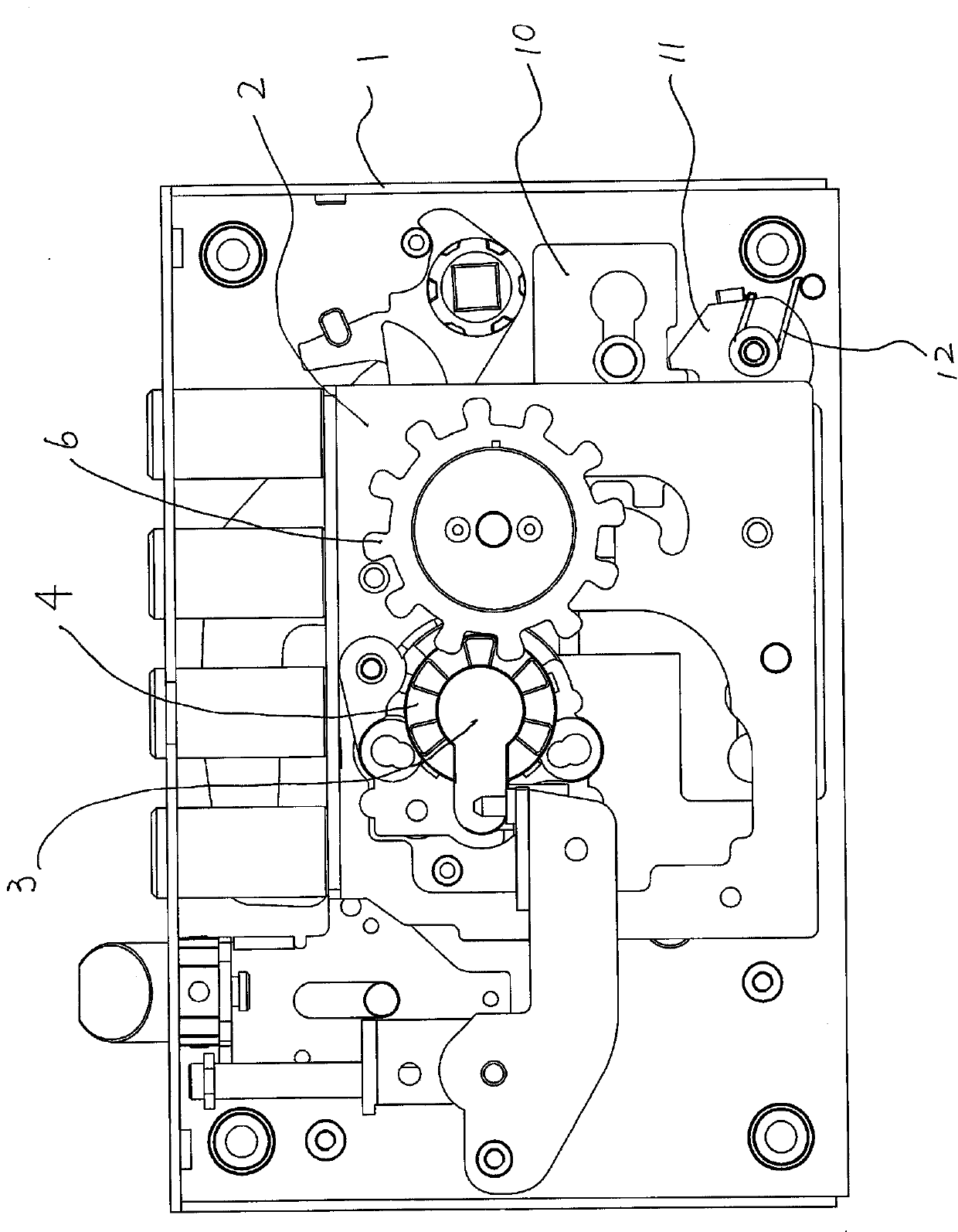 Gear lock mechanism with anti-theft device