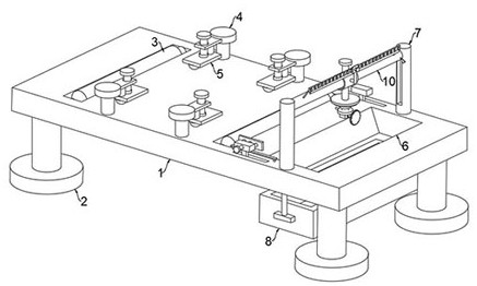 A high-precision furniture board fixed-length cutting device