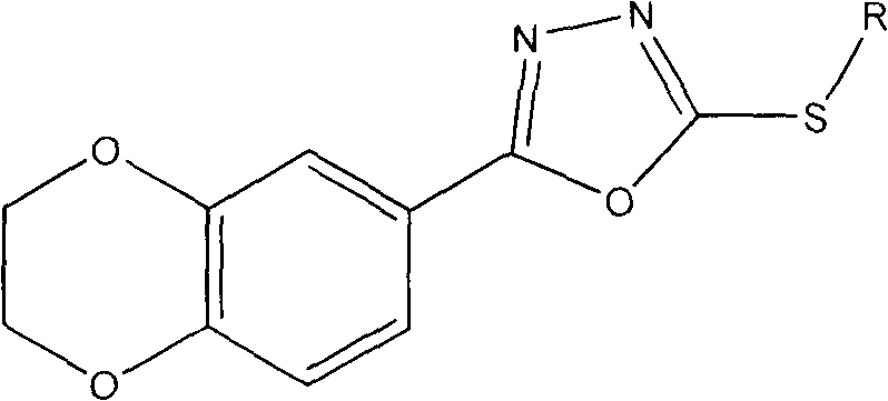 Preparation method of 1,4-benzodioxan-containing 1,3,4-oxadiazole derivatives and use of the 1,4-benzdioxan-containing 1,3,4-oxadiazole derivatives in anti-cancer drugs