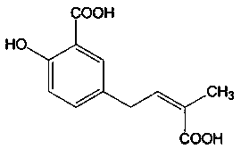 Preparation method and application of novel phenolic acid compound with anti-inflammatory activity