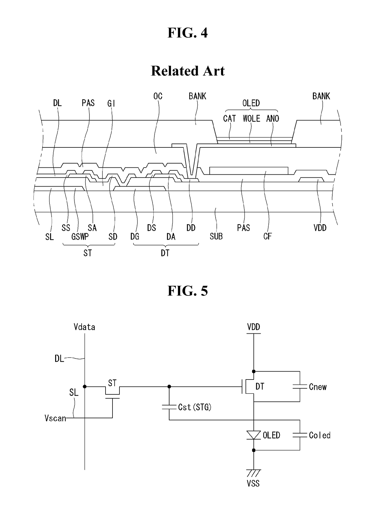 Organic light emitting diode display having high luminescence