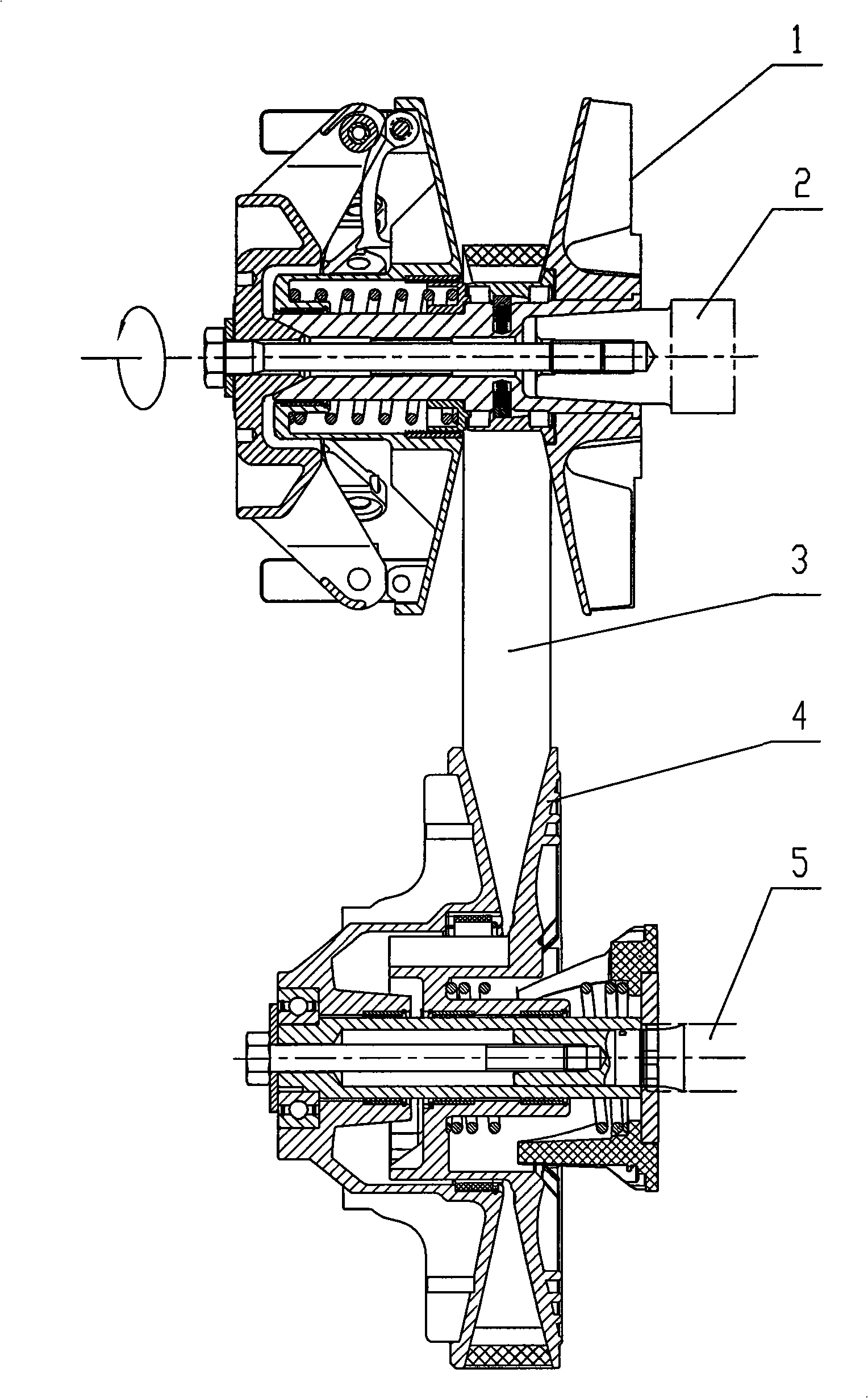 Unidirectional clutch type stepless speed change device for off-road motor vehicles