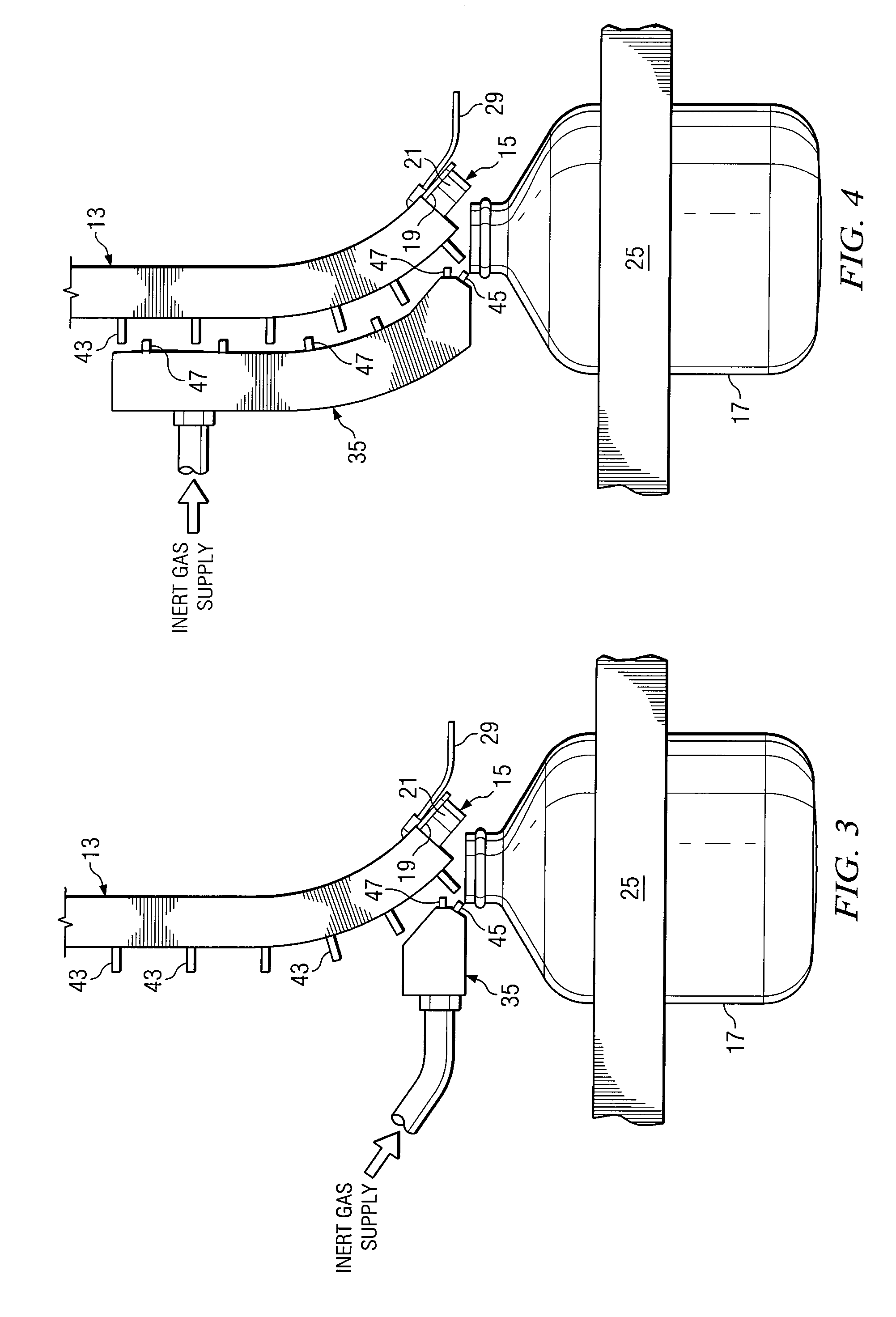 Method and Apparatus for Flushing a Container with an Inert Gas
