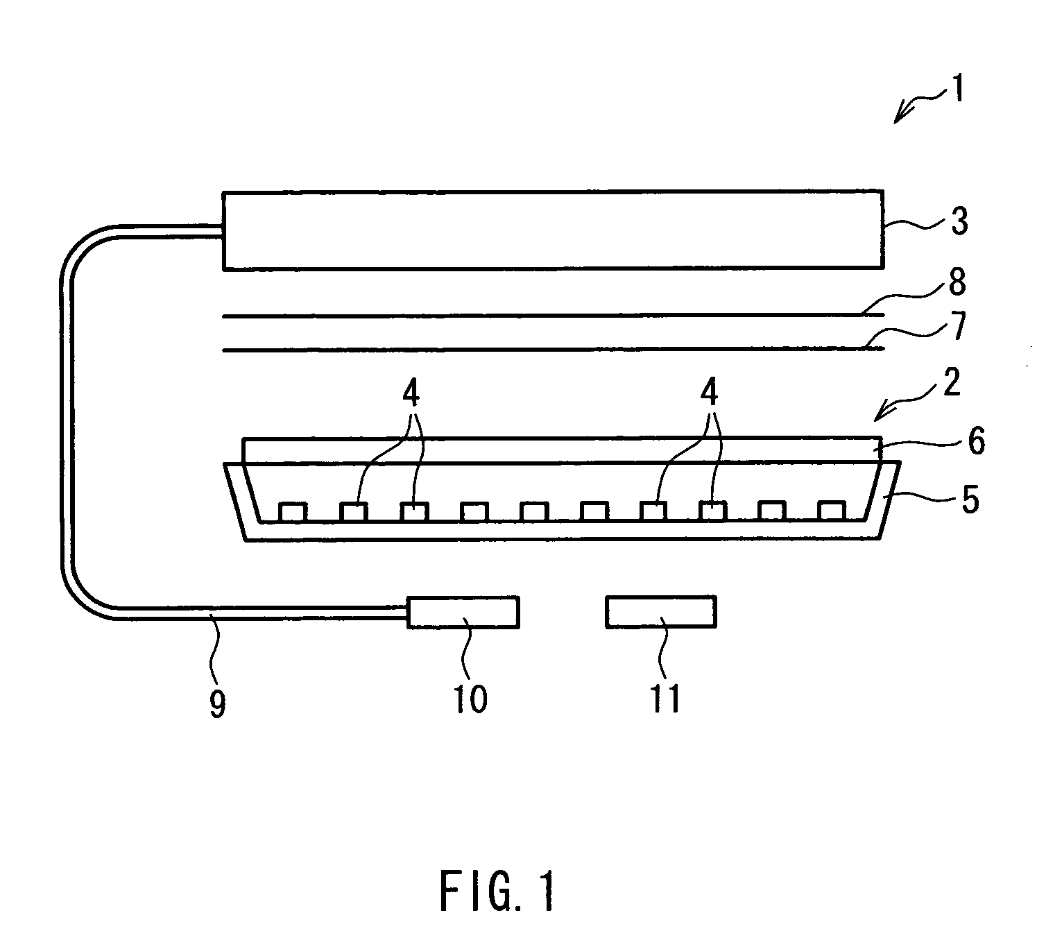 Field sequential display device having longer black insertion period and a plurality of display areas